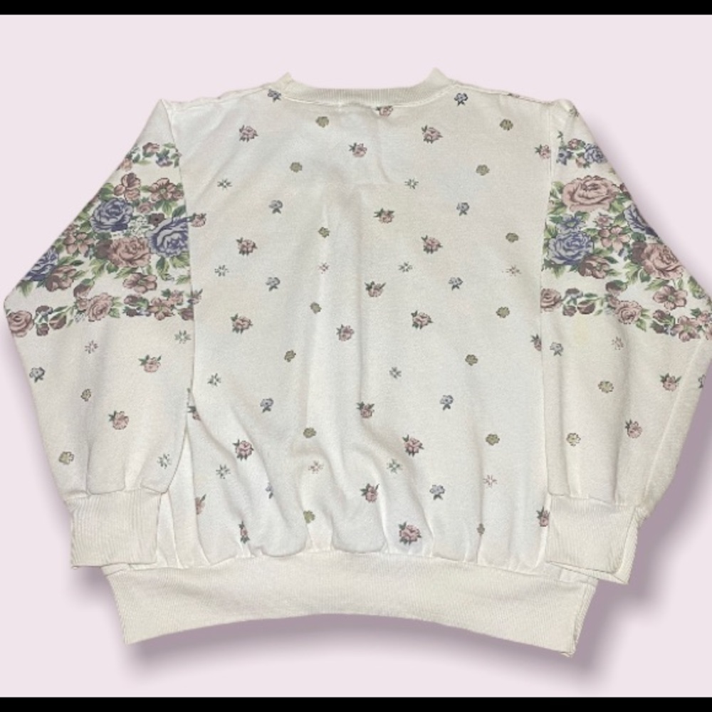 Alfred Dunner Flower Print Sweatshirt